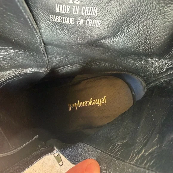 Jeffrey Campbell Free People Sz 12 Black Studded Draco Stud Boots New - Picture 11 of 15